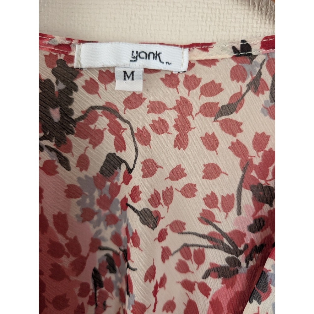 Yank Y2K Babydoll Top Romantic Floral Fairy Peasant Boho Cottagecore Coquette - Picture 10 of 13